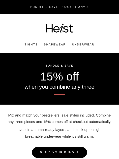 heist-studios newsletter: Bundle & save