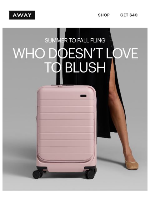awaytravel newsletter: New Blush Pink favorites to love