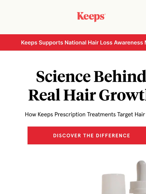 keeps newsletter: Stop hair loss with science