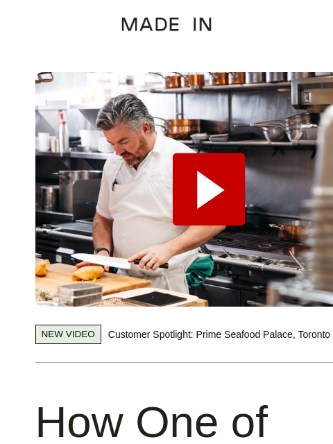 madeincookware newsletter: How One Of Toronto's Best Steakhouses Makes Its Si...