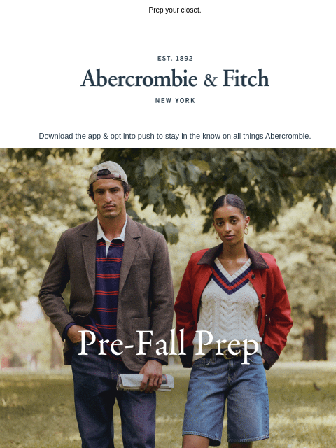 abercrombie newsletter: Our new Trend Edit is a major classic.