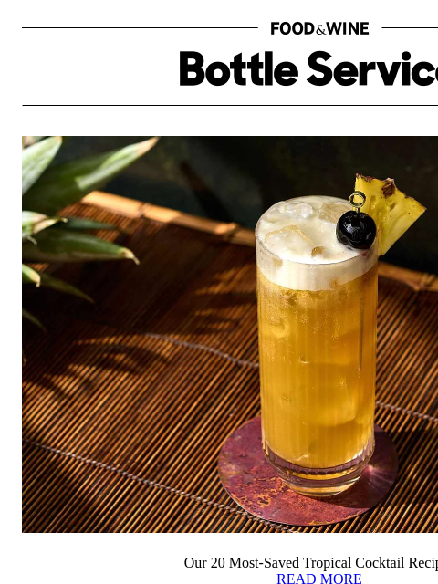 foodandwine newsletter: Our 20 Most-Saved Tropical Cocktail Recipes