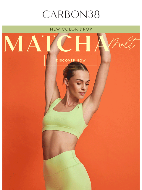 carbon38 newsletter: COLOR DROP: MATCHA