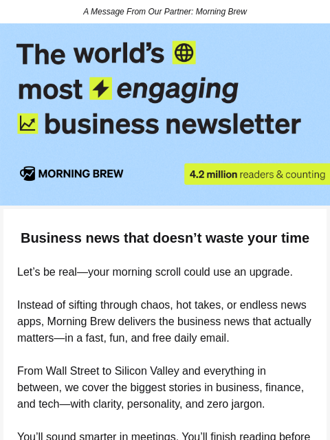 golfdigest newsletter: 4 million professionals can’t be wrong