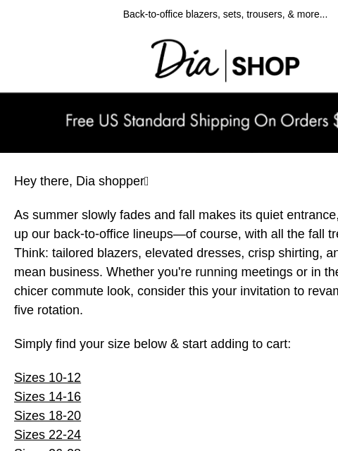 dia newsletter: Nine-to-Five Favorites ❣️