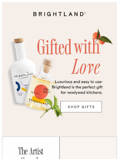 brightland newsletter: The Gift Newlyweds Love