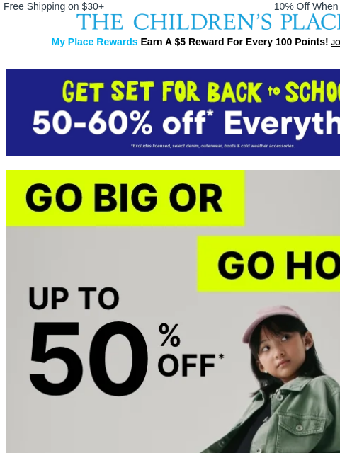 childrensplace newsletter: L-I-V-I-N-G for Wide-Leg Denim 😍