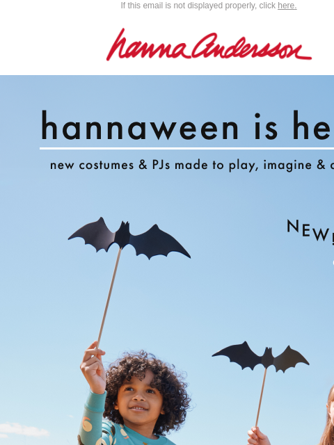 hannaandersson newsletter: BOO! 👻 Hannaween Is Here! 🦇👻🎃