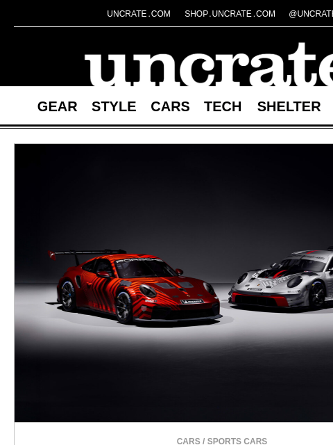 uncrate newsletter: 2026 Porsche 911 GT3 R & 911 Cup Race Cars & more