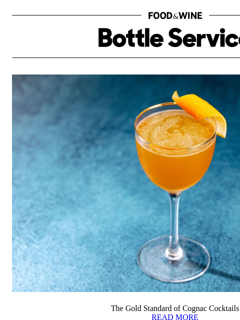 foodandwine newsletter: The Gold Standard of Cognac Cocktails