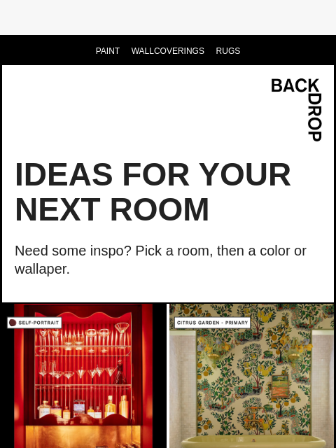 backdrophome newsletter: WANNA SEE INSIDE? 👀