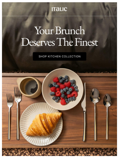 italic newsletter: The Secret to a Flawless Brunch