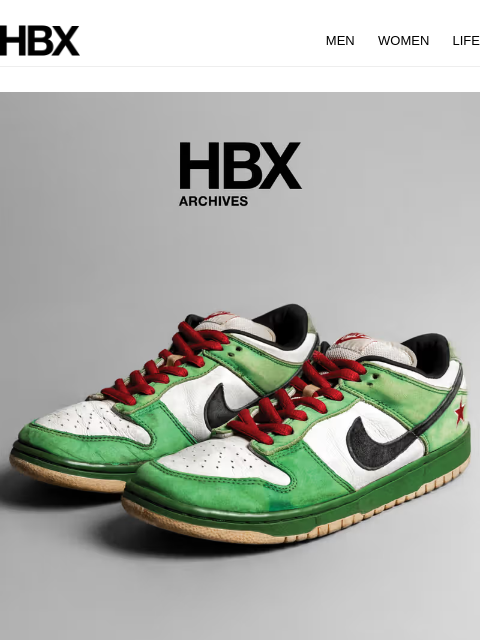 hbx newsletter: HBX Archives Preview: 12 Aug/9AM EST/9PM HKT Relea...