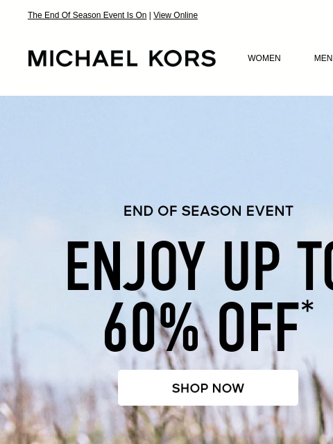 michaelkorsmail newsletter: You Deserve Something New—And Up To 60% Off