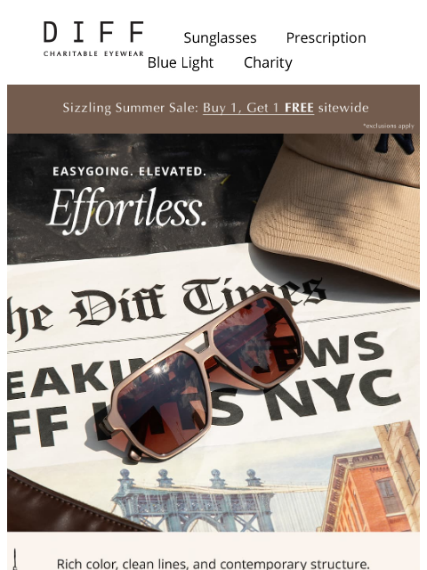 diffeyewear newsletter: Off-Duty Neutrals 🤎