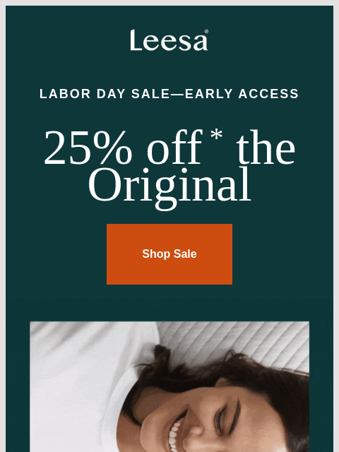 leesasleep newsletter: Get 25% off* this fan-favorite
