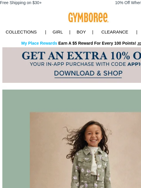 gymboree newsletter: Perfect green, pink & purple looks for your fashio...