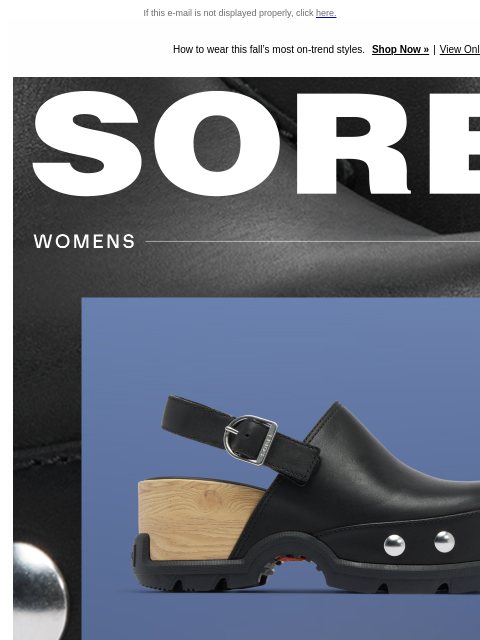sorel newsletter: Shoes That Mean Business