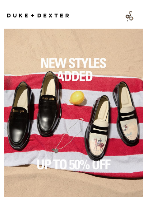 dukeanddexter newsletter: Summer Sale | New Styles Added