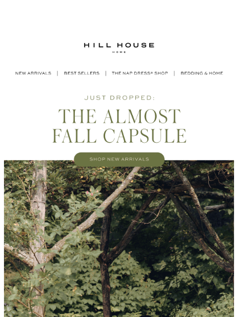 hillhousehome newsletter: JUST DROPPED: The Almost Fall Capsule