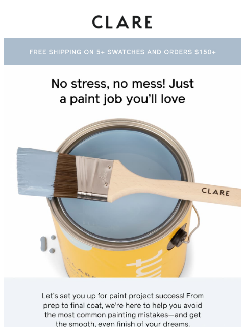 clare newsletter: New paint project? Avoid these oopsies!