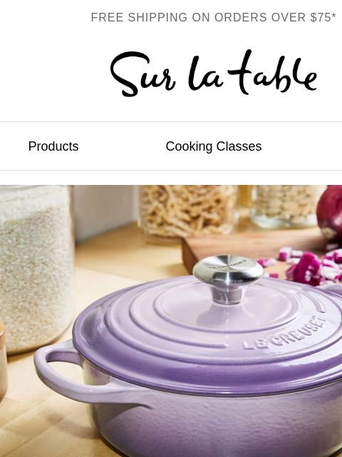 surlatable newsletter: Build your Le Creuset lineup.