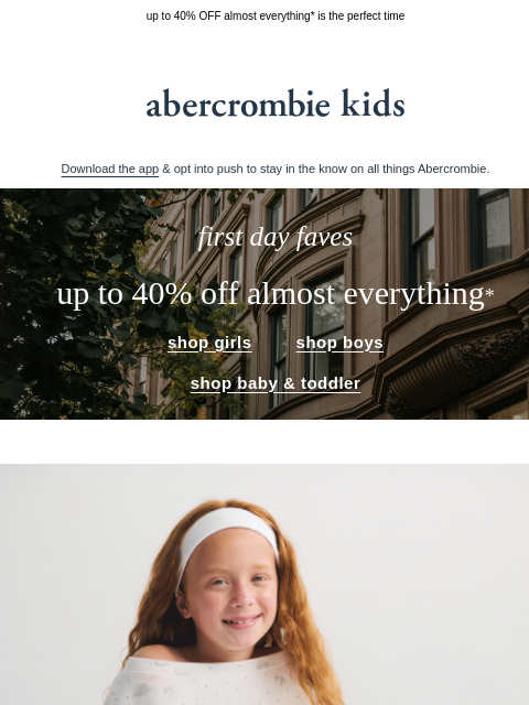 abercrombie newsletter: explore our late-summer edits