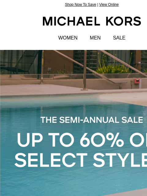 michaelkorsmail newsletter: New Markdowns Just Landed! Save Up To 60% On Sale