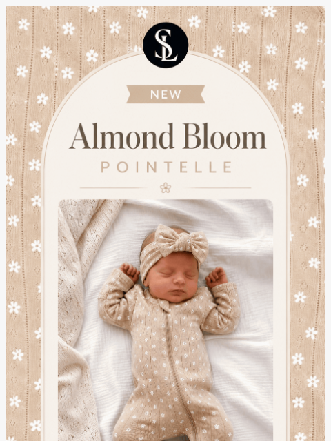spearmintlove newsletter: NEW: Almond Bloom Pointelle 🌼