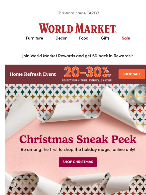 emailworldmarket newsletter: 🎄Santa delivered a little preview...
