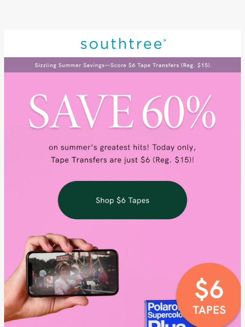 southtree newsletter: ONE. VERY. BIG. SALE.