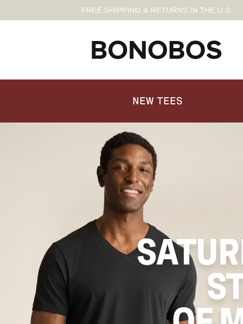 bonobos newsletter: New Tees for Any Season