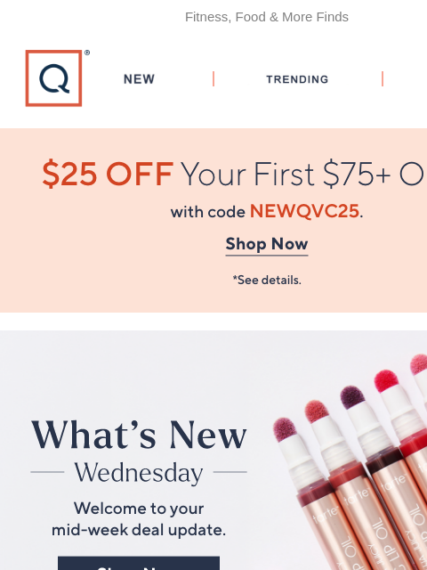 qvcemail newsletter: Wednesday’s Freshest Finds