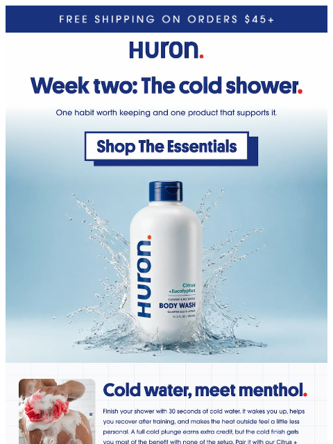 usehuron newsletter: Thirty seconds. That's the whole habit.
