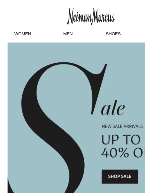 neimanmarcus newsletter: Save up to 40% on new sale arrivals from Tory Burc...