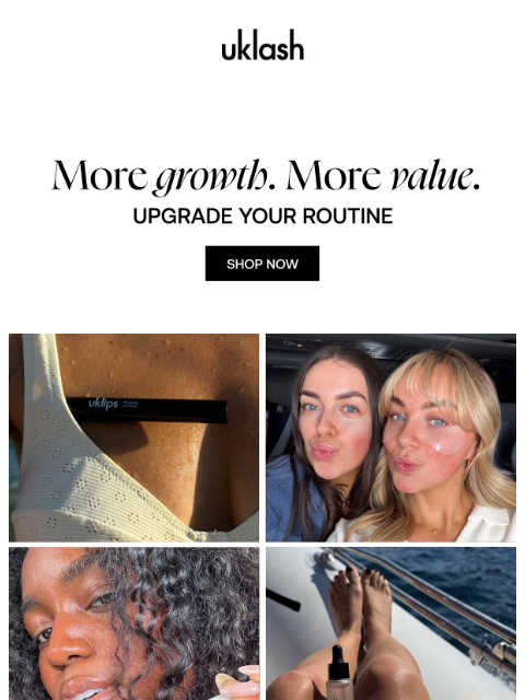 uklash newsletter: Your  routine is due for an upgrade! ✈️💸