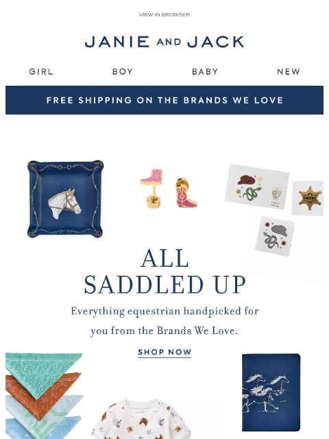 janieandjack newsletter: Equestrian finds from the Brands We Love