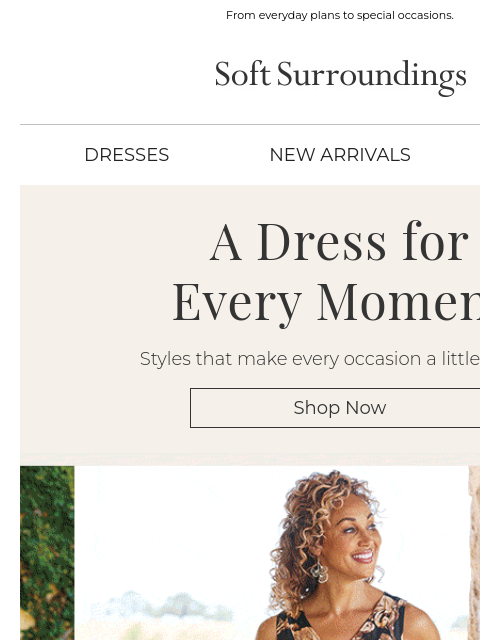 softsurroundings newsletter: Fall Dresses Not to Miss