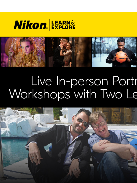 nikon newsletter: Mastering Portraits with Joe McNally & Jerry Ghion...