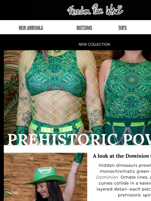 freedomravewear newsletter: Dominion Coming Soon