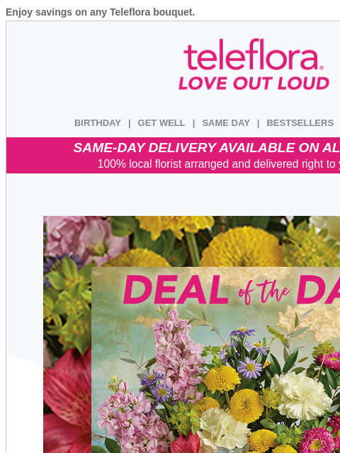 teleflora newsletter: Re: Your [$10.28] credit expires soon...