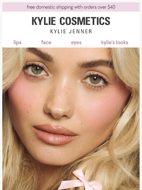 kyliecosmetics newsletter: we're blushing 💗