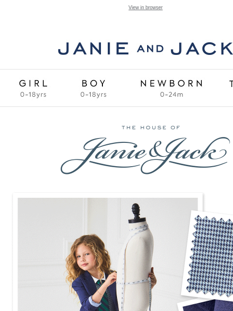 janieandjack newsletter: From design to dress: a new favorite for fall