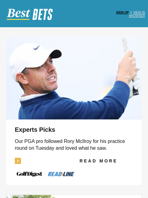golfdigest newsletter: Our PGA pro loves Rory McIlroy’s strategy this wee...