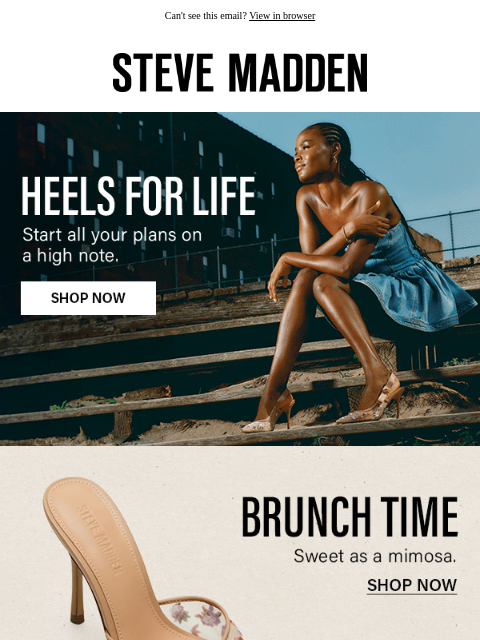 stevemadden newsletter: Dress Code: Heels