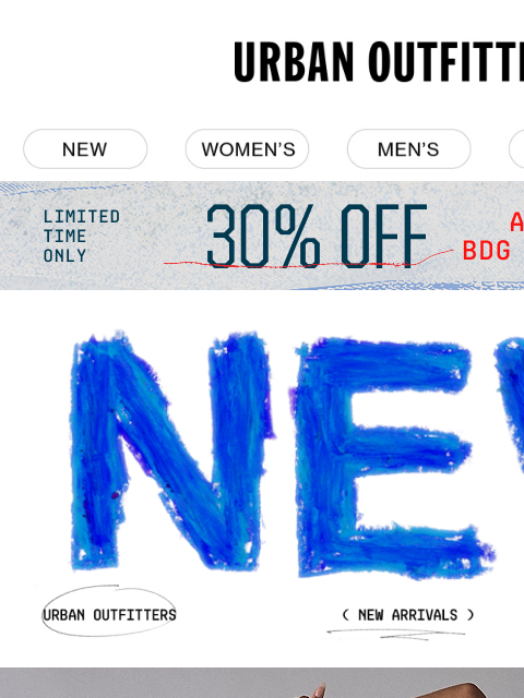 urbanoutfitters newsletter: new, new and more new 👉