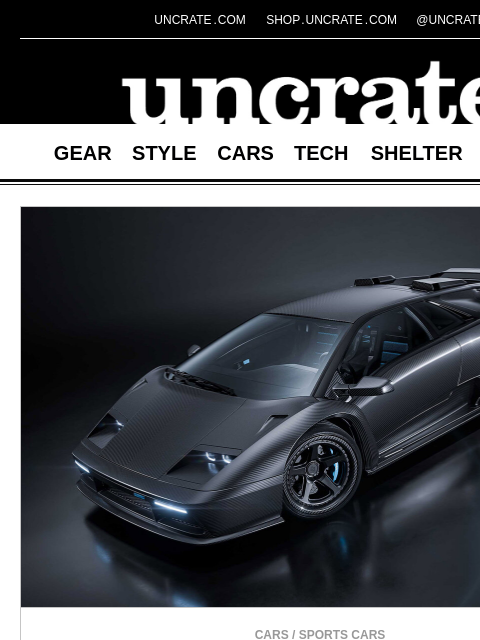 uncrate newsletter: Eccentrica Paccheto Titano Diablo Restomod & more