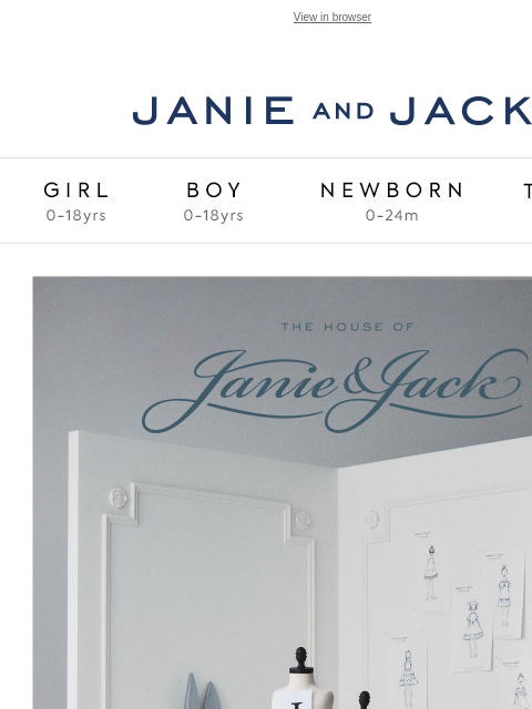 janieandjack newsletter: Our new collection just arrived—take the reins