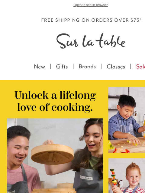 surlatable newsletter: Junior Chefs, Delicious Results!