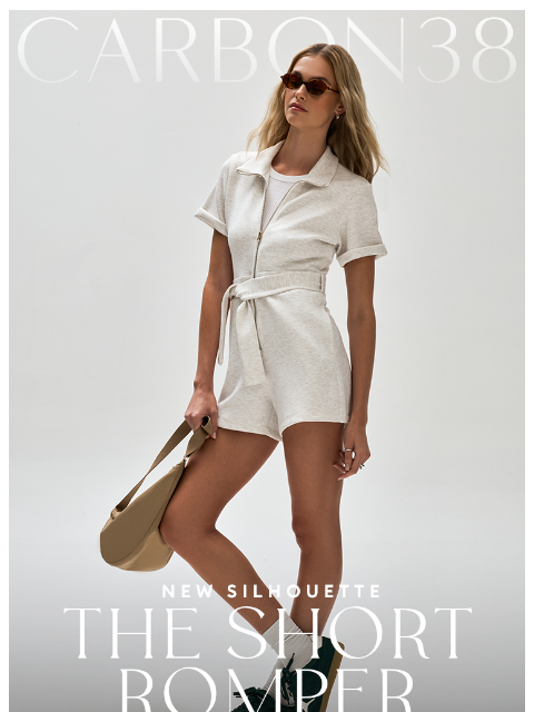 carbon38 newsletter: NEW IN: The Short Romper